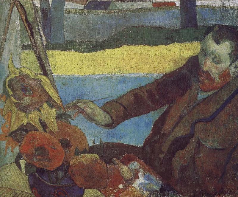 Paul Gauguin Van Gogh painting of sunflowers Sweden oil painting art